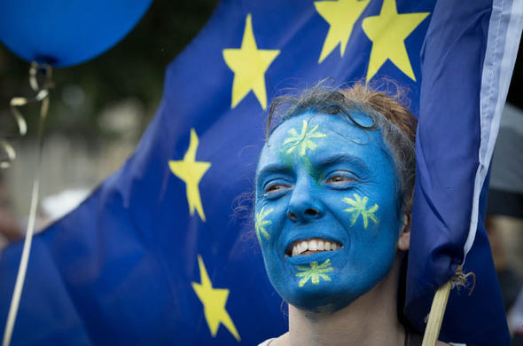 eu painted face